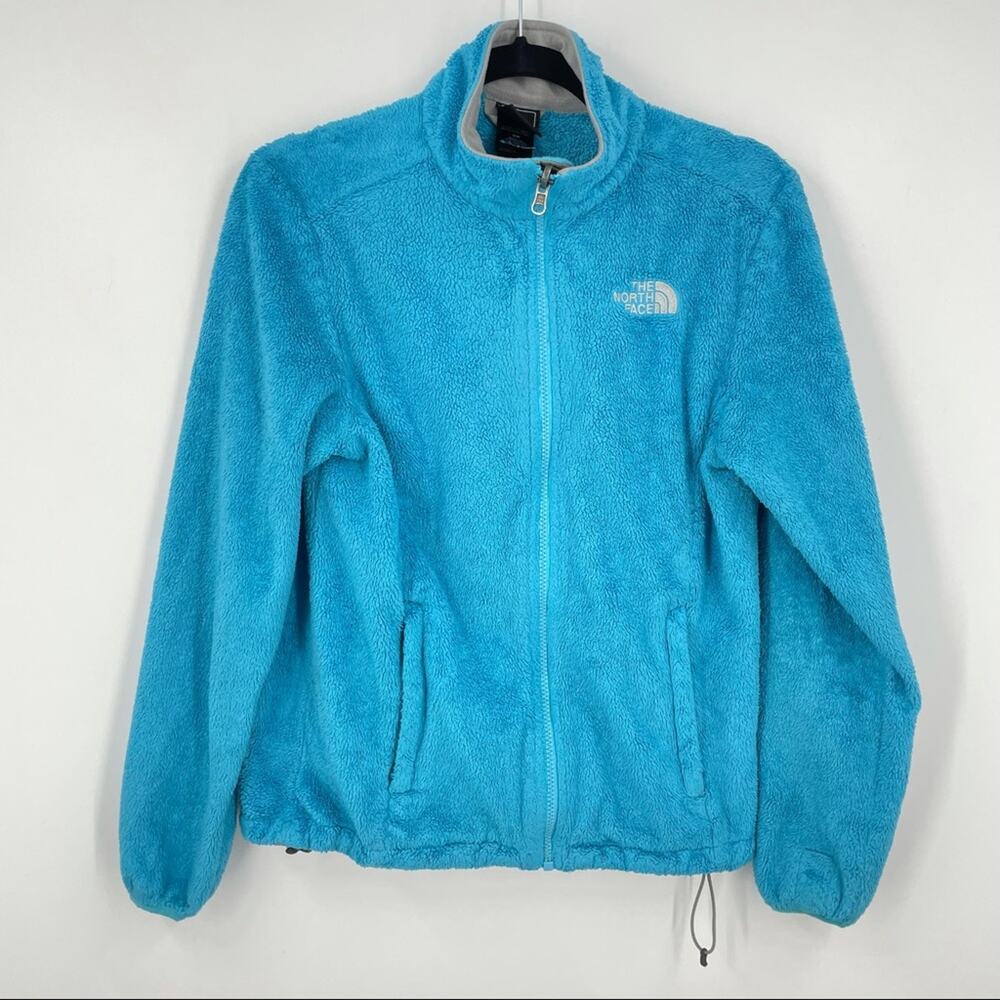 The North Face Fleece zip sweatshirt‎ Small Blue and White